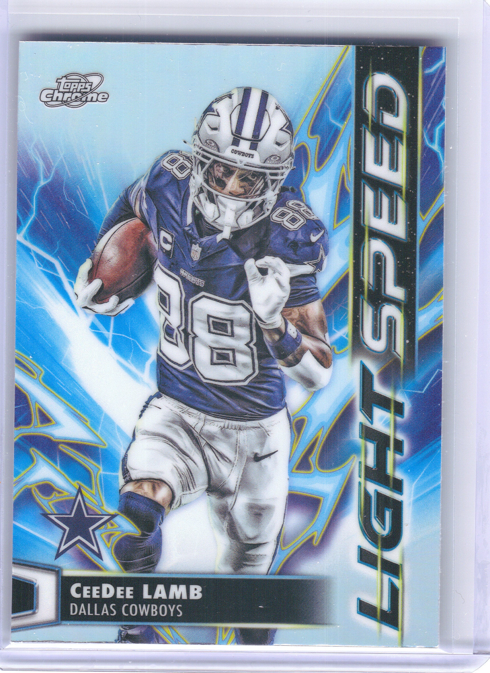 2025 Topps Chrome Cosmic #LS-24 CeeDee Lamb Light Speed Dallas Cowboys