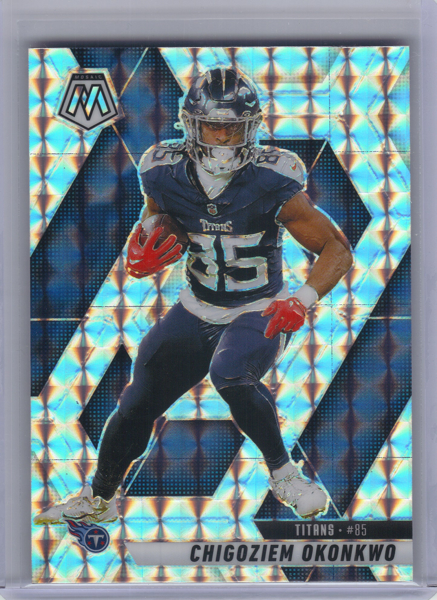 2025 Panini Mosaic #115 Chigoziem Okonkwo Mosaic Tennessee Titans