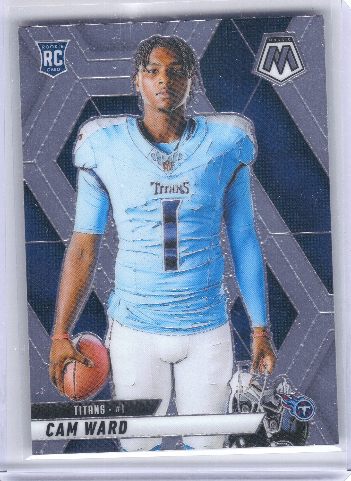 2025 Panini Mosaic #272 Cam Ward Variation Tennessee Titans RC