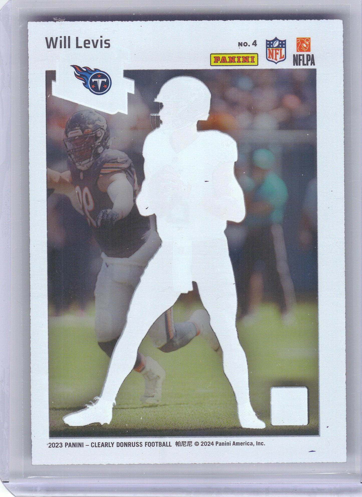 2023 Clearly Donruss #4 Will Levis Retro Rated Rookie 1989 Tennessee Titans