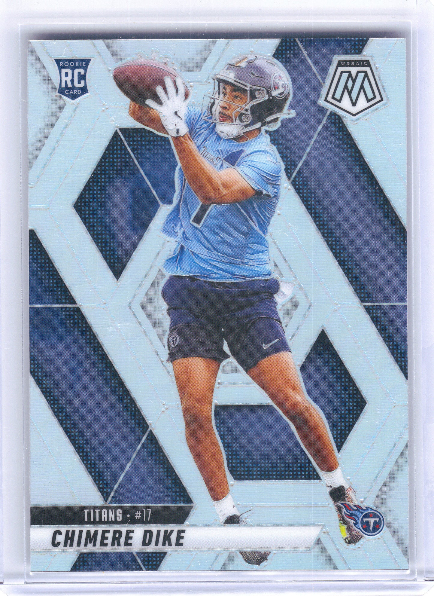 2025 Panini Mosaic #356 Chimere Dike Silver Tennessee Titans RC