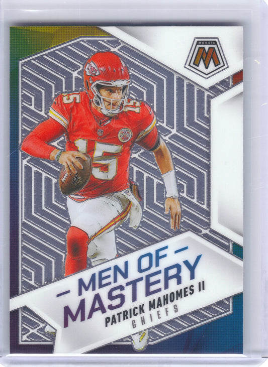 2025 Panini Mosaic #13 Patrick Mahomes II Men of Mastery Kansas City Chiefs
