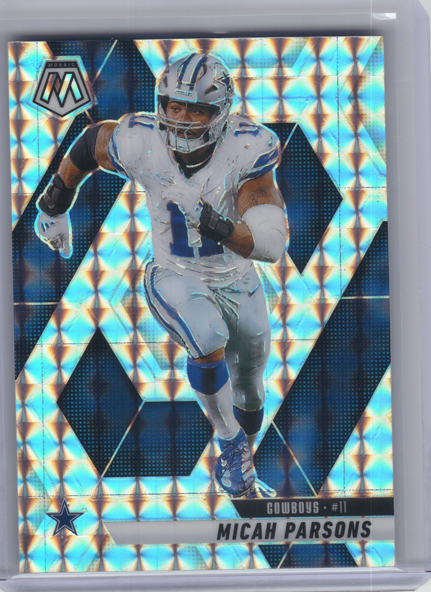2025 Panini Mosaic #110 Micah Parsons Mosaic Dallas Cowboys