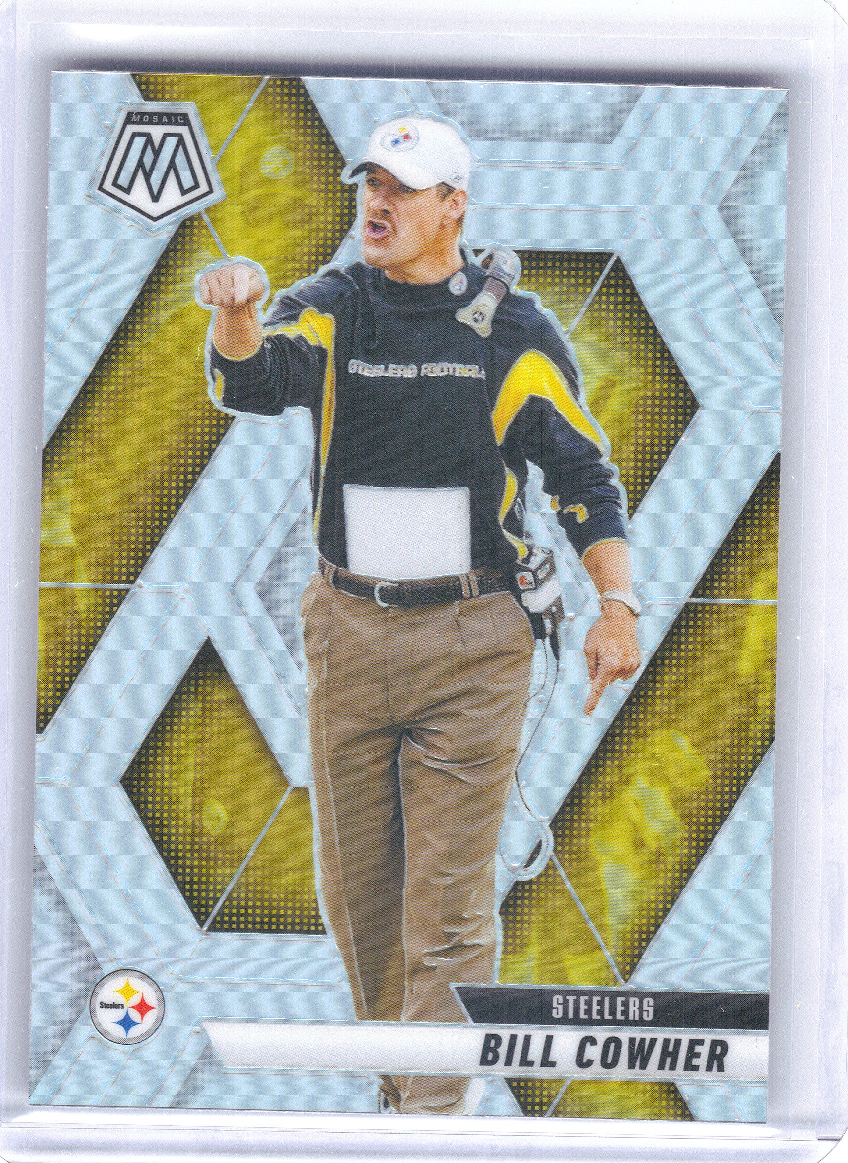 2025 Panini Mosaic #226 Bill Cowher Silver Pittsburgh Steelers