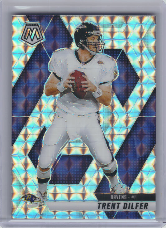 2025 Panini Mosaic #98 Trent Dilfer Mosaic Baltimore Ravens