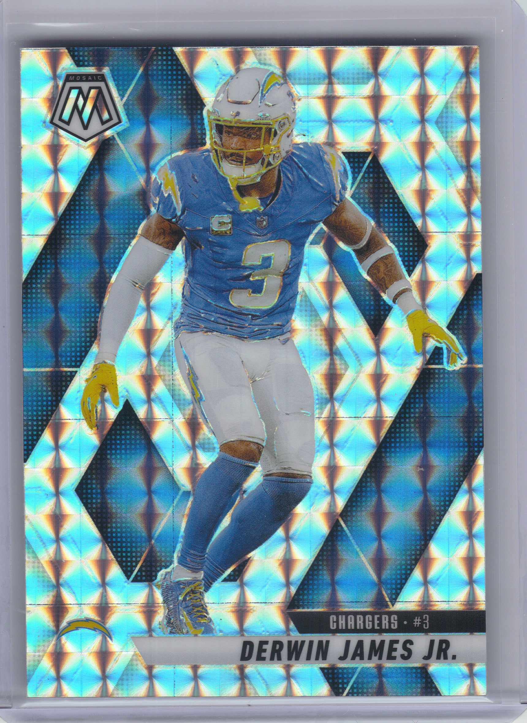 2025 Panini Mosaic #168 Derwin James Jr. Mosaic Los Angeles Chargers