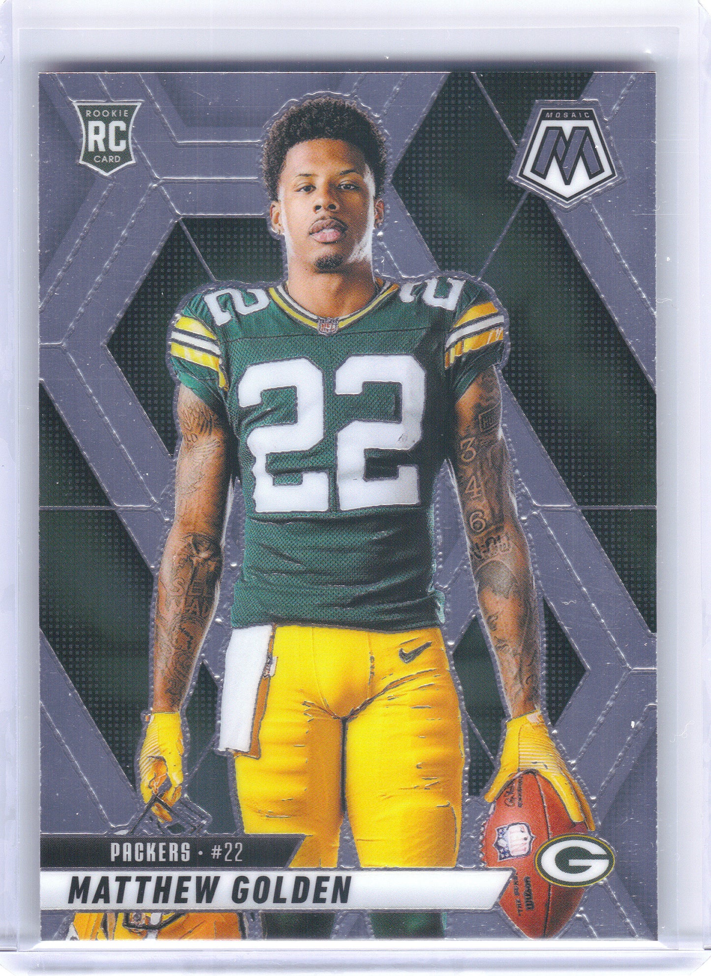 2025 Panini Mosaic #285 Matthew Golden V Green Bay Packers RC