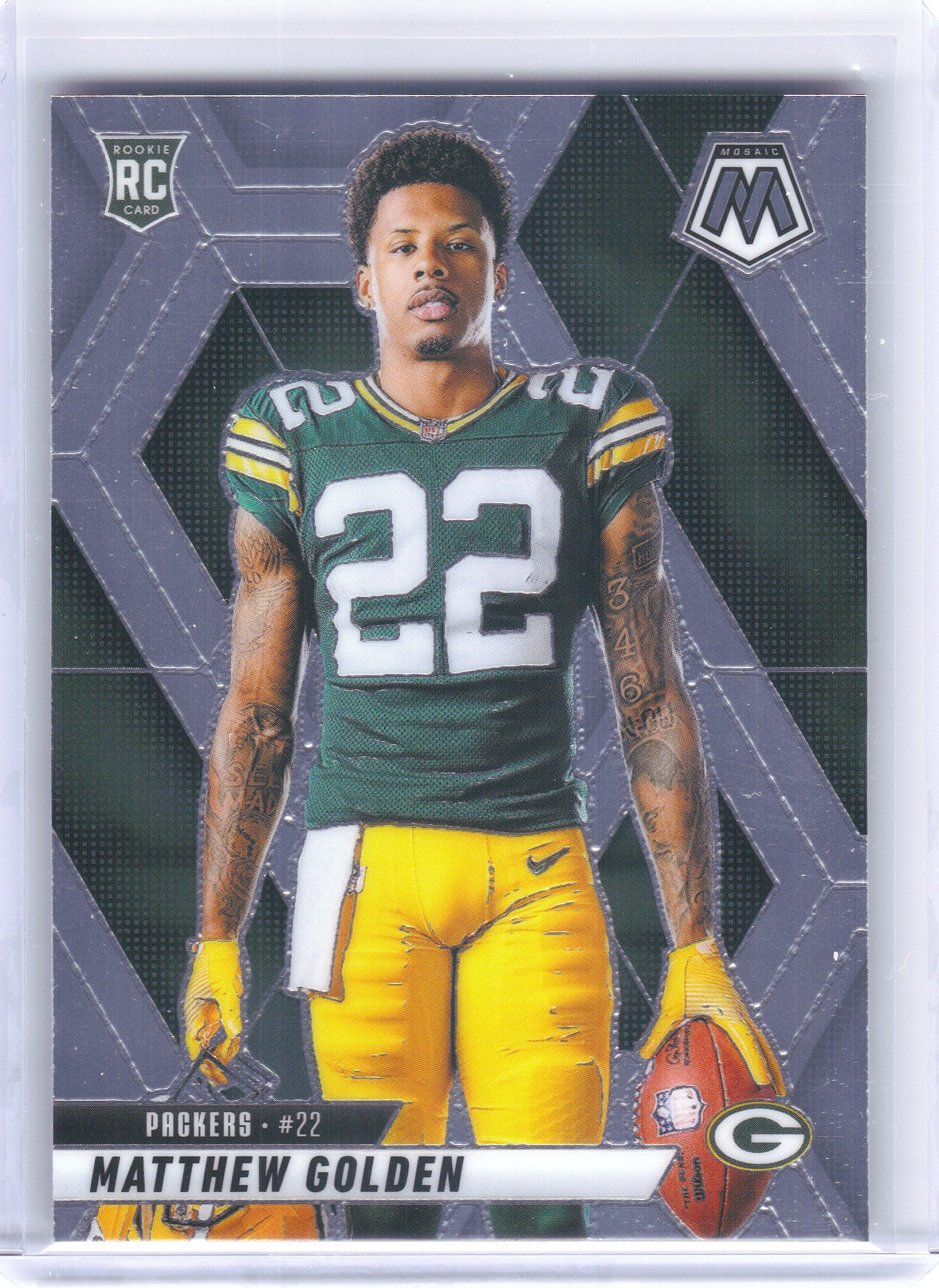 2025 Panini Mosaic #285 Matthew Golden V Green Bay Packers RC
