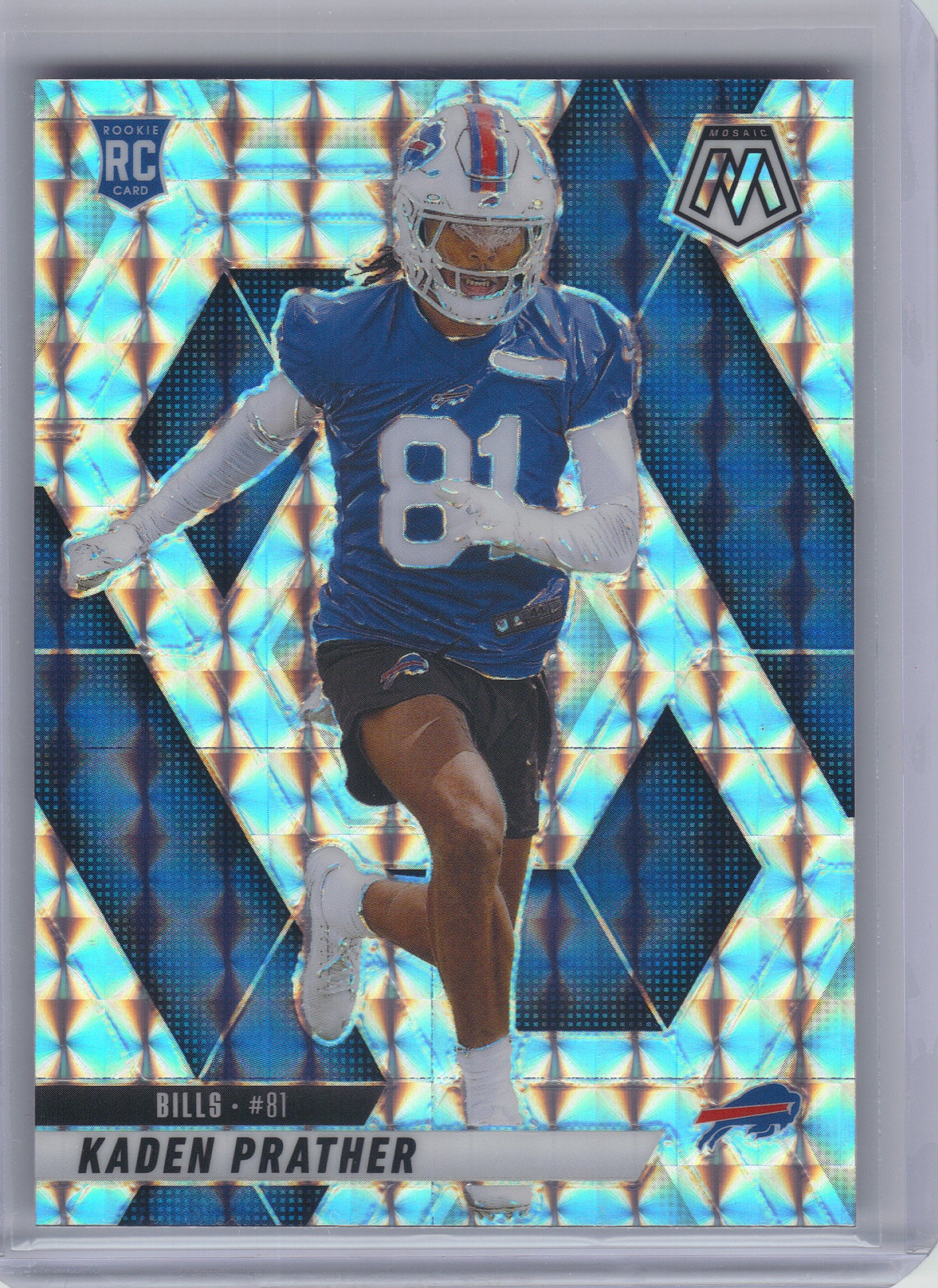 2025 Panini Mosaic #343 Kaden Prather Mosaic Buffalo Bills RC