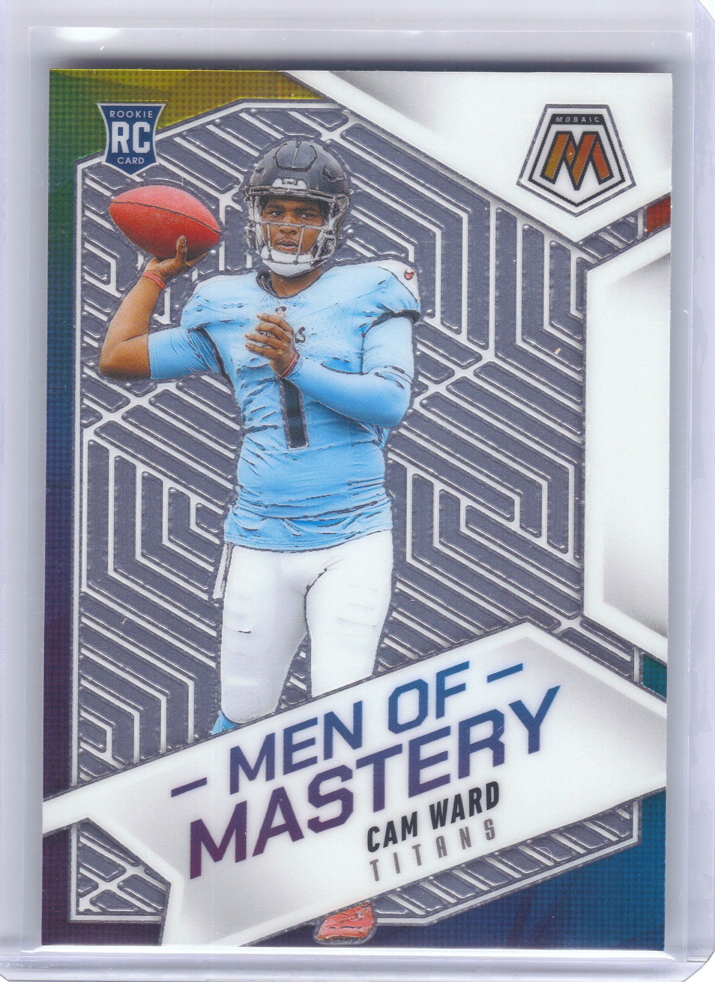2025 Panini Mosaic #17 Cam Ward Men of Mastery Tennessee Titans