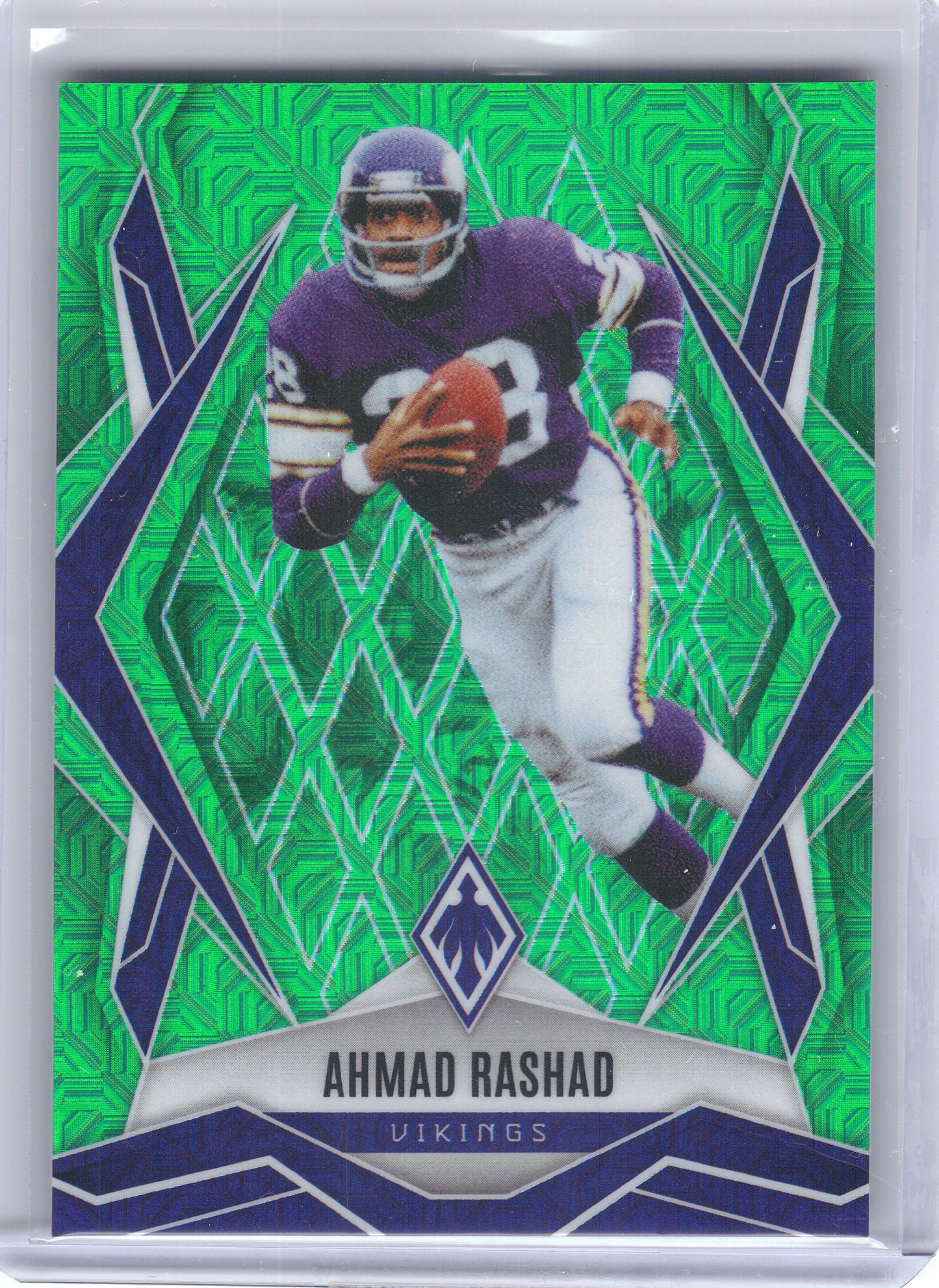 2025 Panini Phoenix #50 Ahmad Rashad Lime Green Mojo Prizm #/75 Minnesota Vikings SN