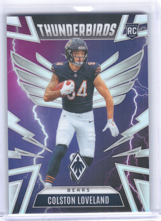 2025 Panini Phoenix #9 Colston Loveland Thunderbirds Chicago Bears