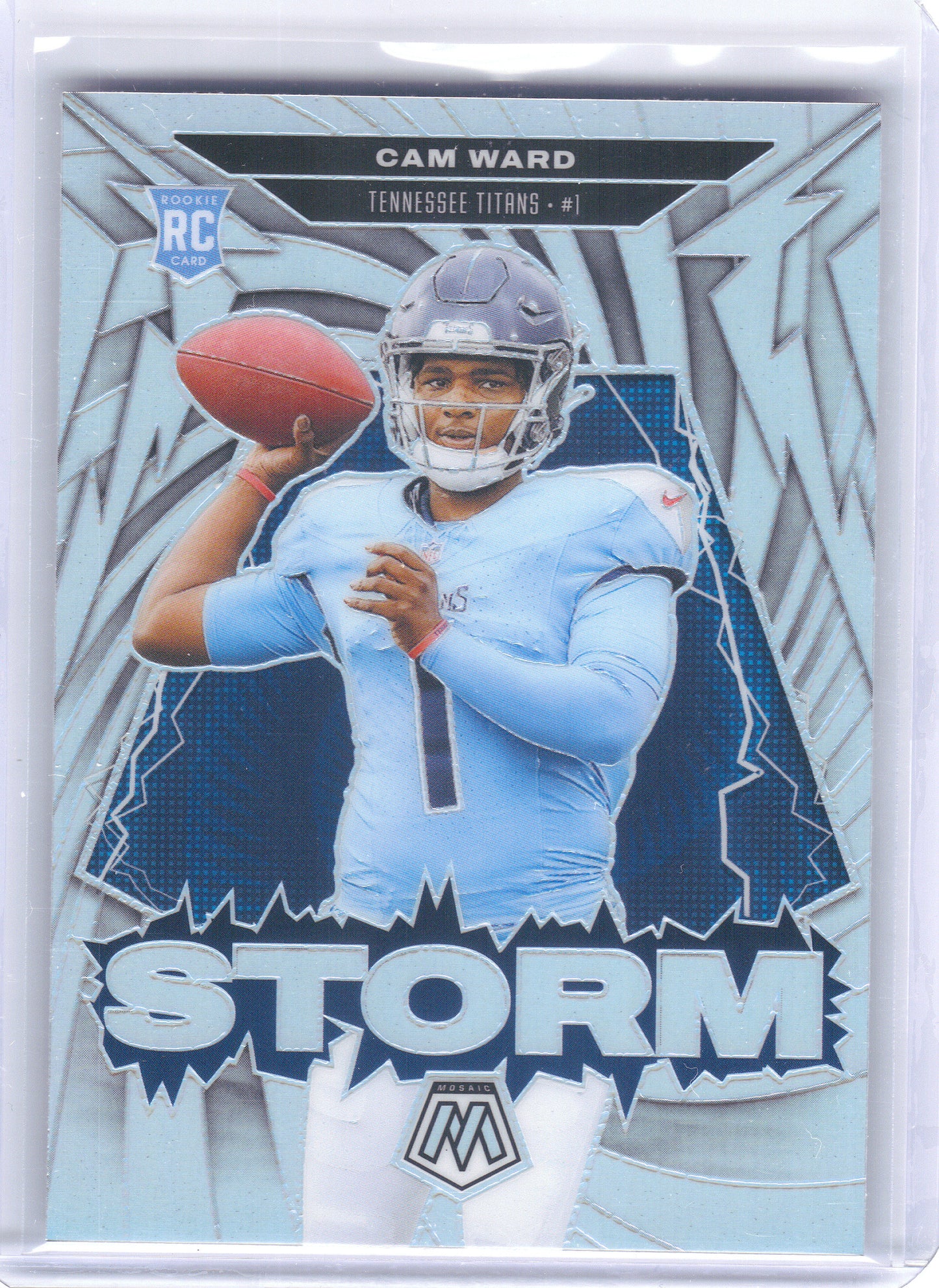 2025 Panini Mosaic #2 Cam Ward Storm Mosaic Tennessee Titans