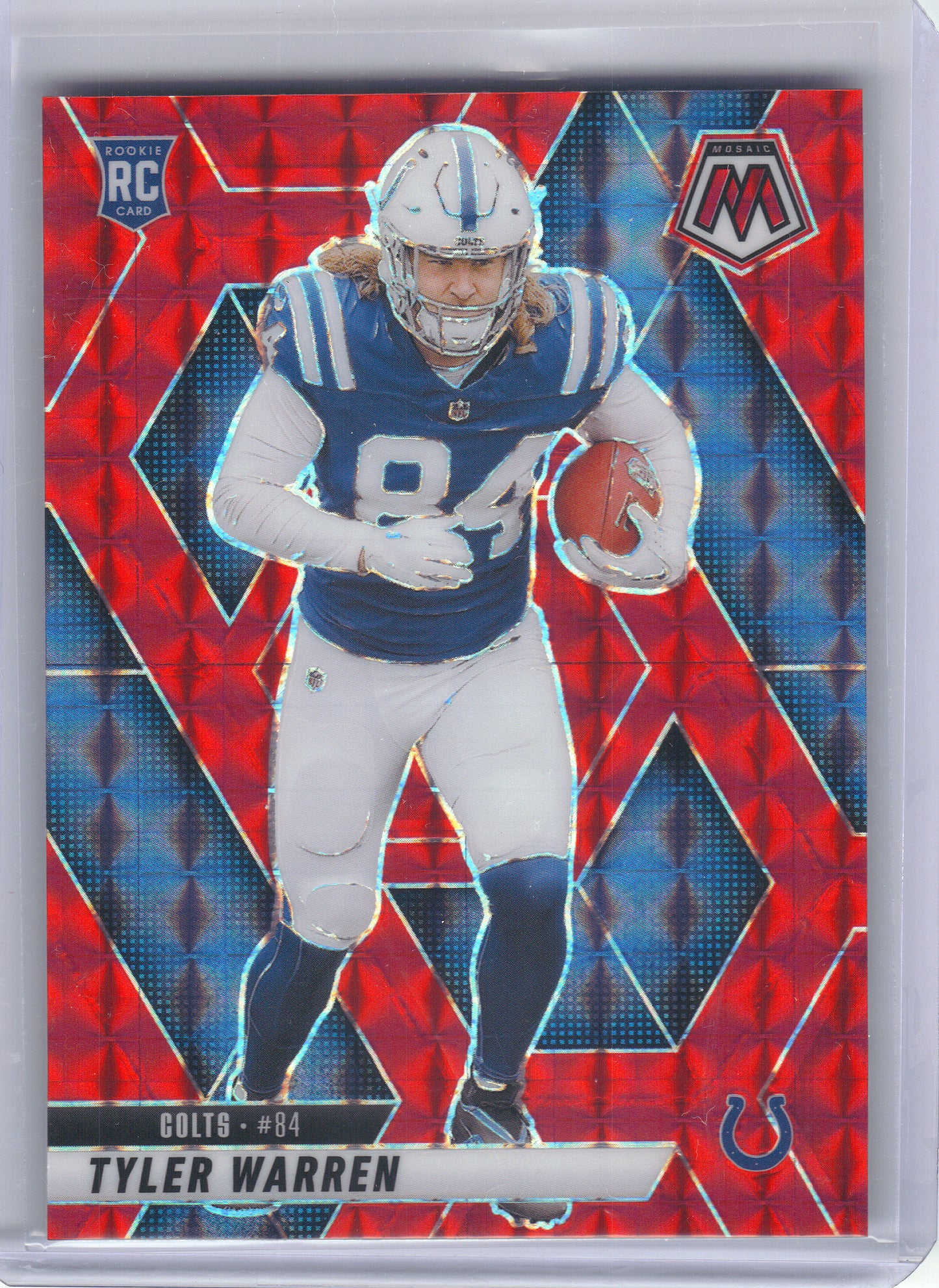 2025 Panini Mosaic #354 Tyler Warren Mosaic Red Indianapolis Colts RC