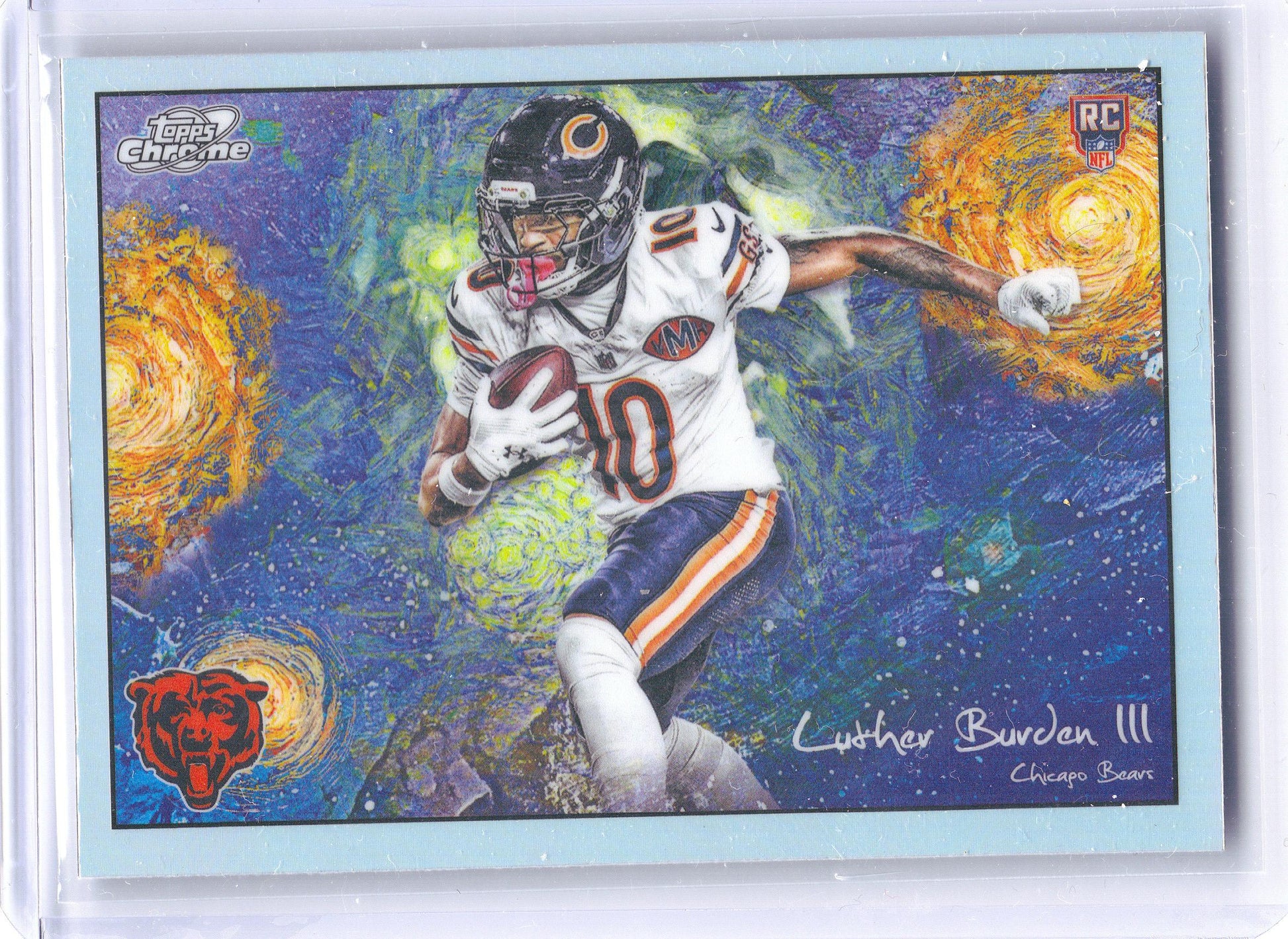 2025 Topps Chrome Cosmic #STN-7 Luther Burden III Stars in the Night Chicago Bears