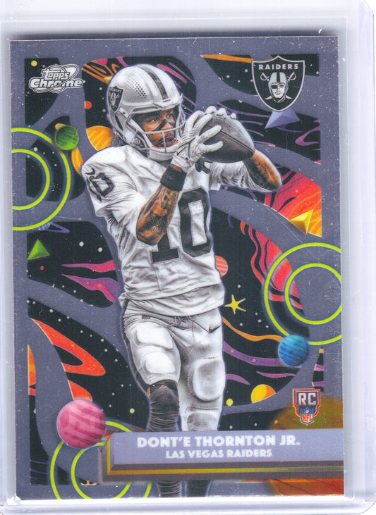 2025 Topps Chrome Cosmic #154 Dont'e Thornton Jr. Las Vegas Raiders RC