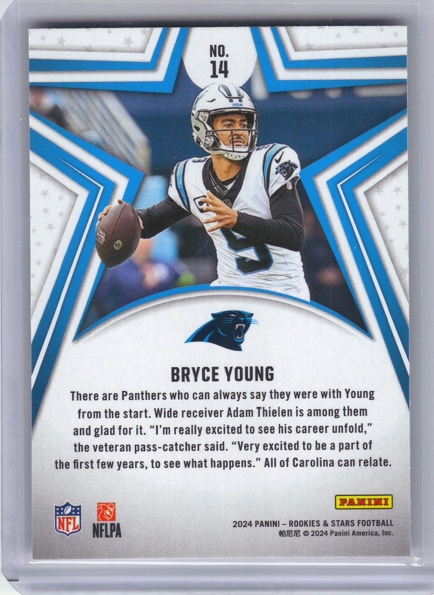 2024 Panini Rookies & Stars #14 Bryce Young Green Carolina Panthers