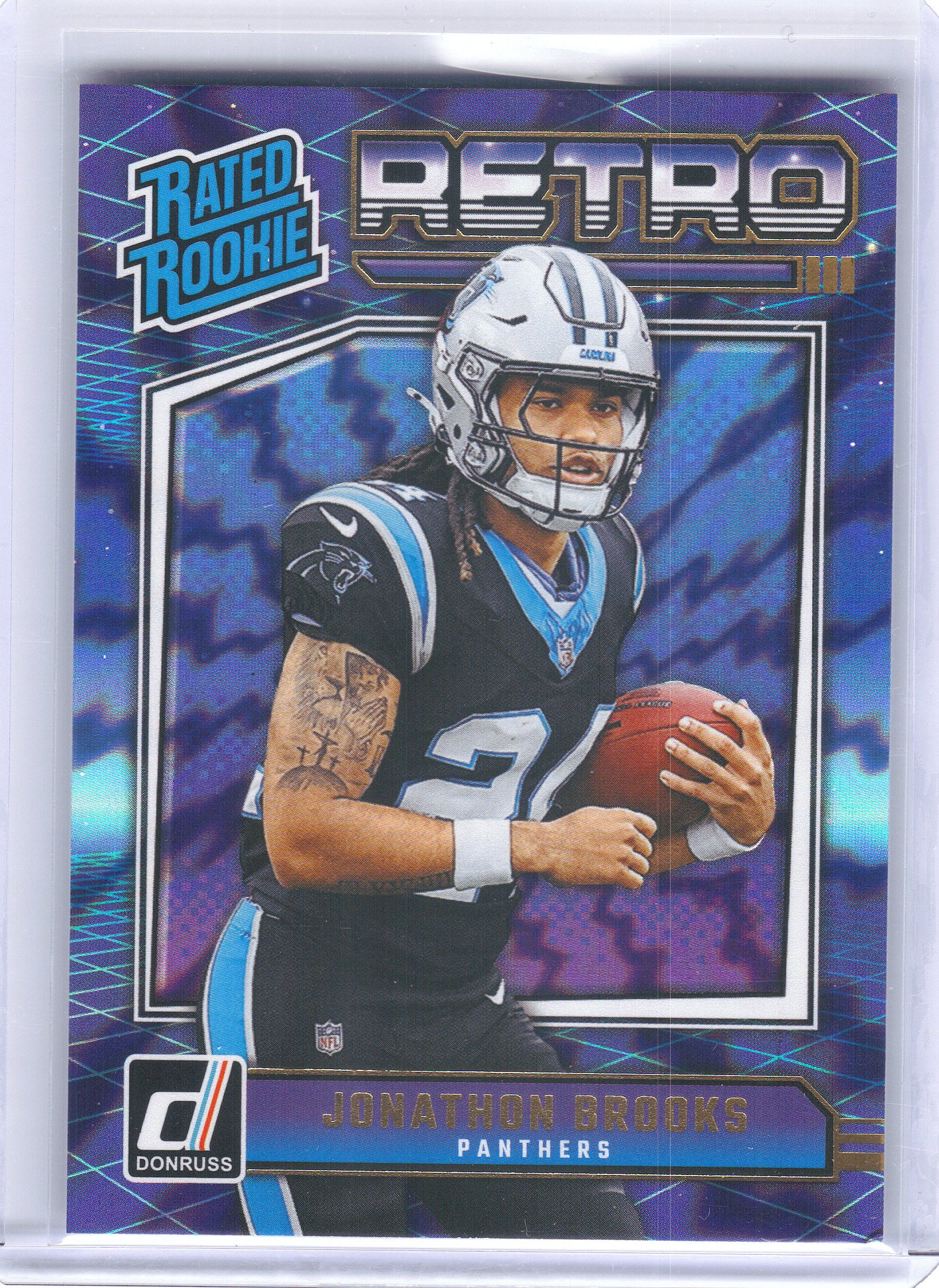 2024 Donruss #3 Jonathon Brooks Rated Rookies Retro Carolina Panthers