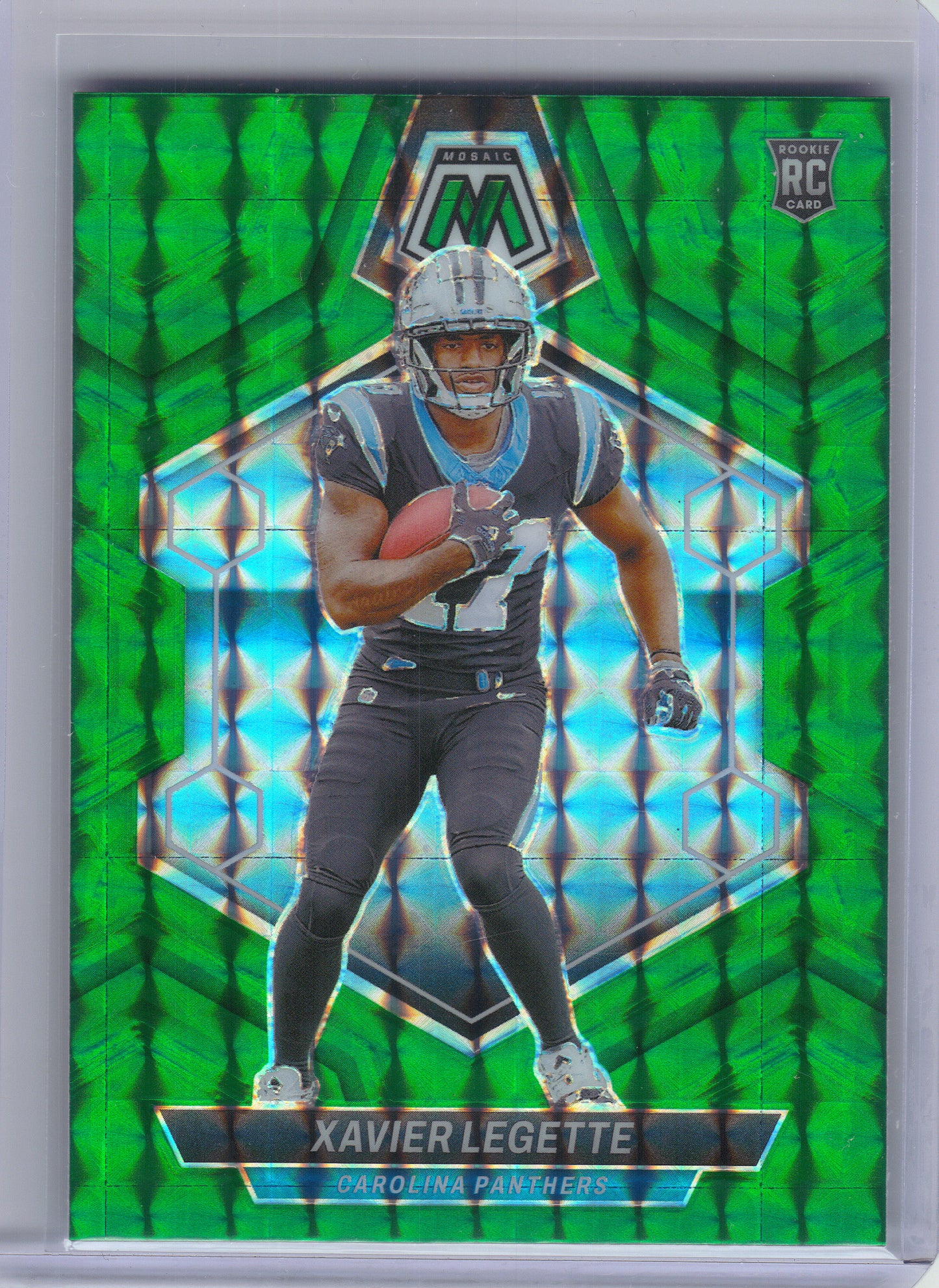 2024 Panini Mosaic #332 Xavier Legette Mosaic Green Carolina Panthers