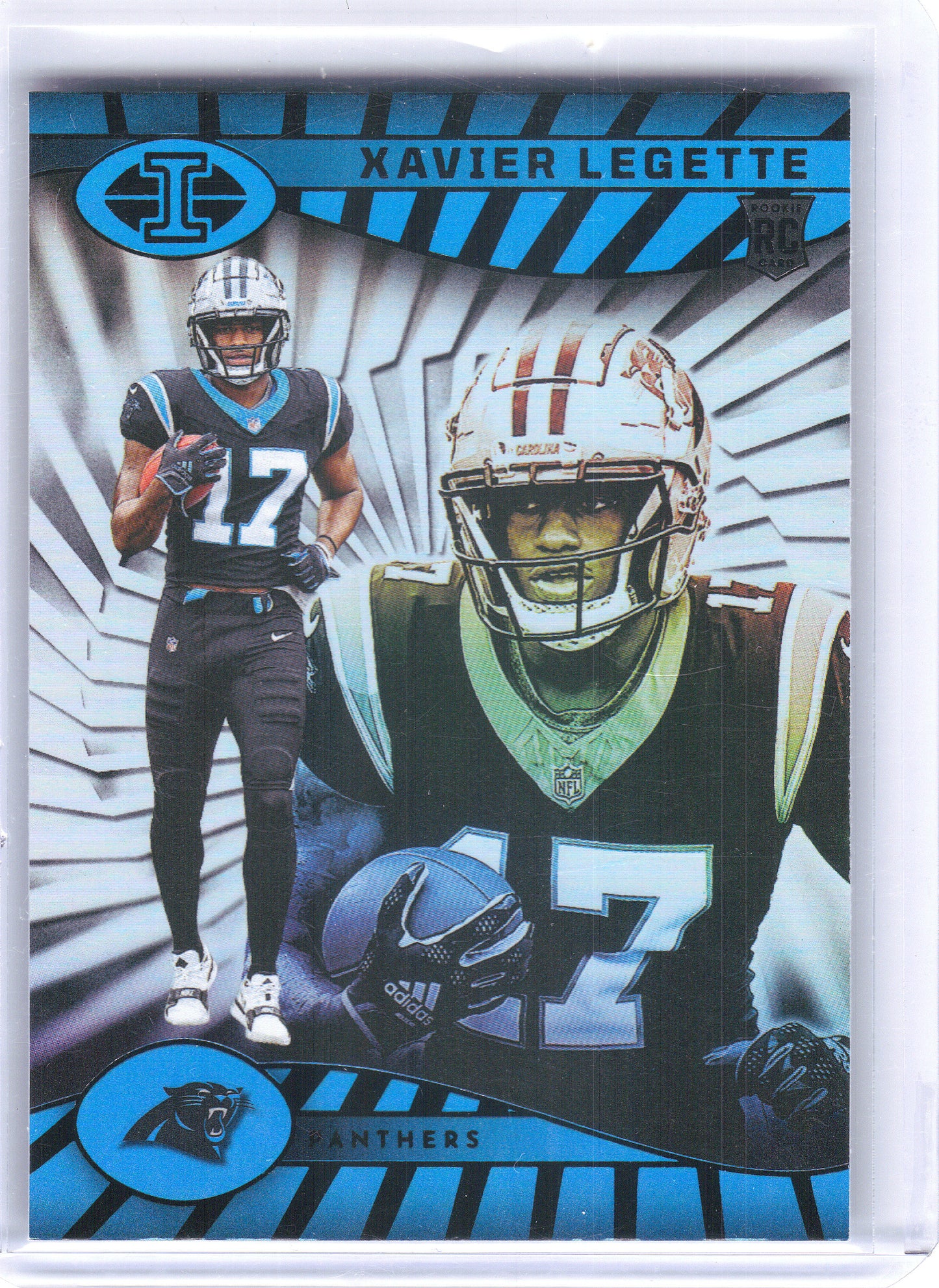 2024 Panini Illusions #12 Xavier Legette Retail Carolina Panthers RC