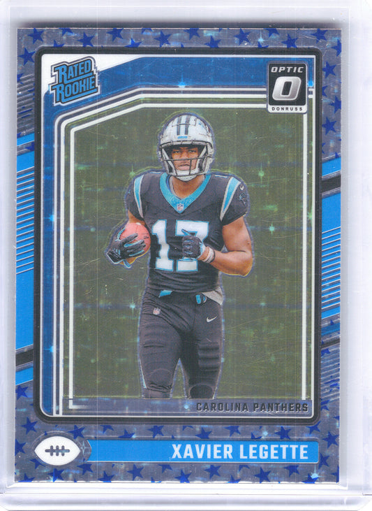 2024 Donruss Optic #299 Xavier Legette Stars Carolina Panthers