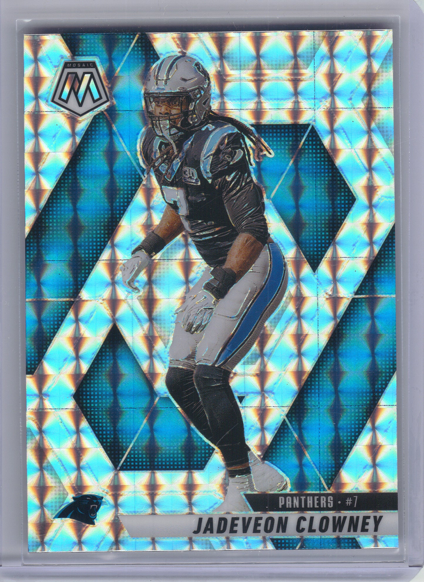 2025 Panini Mosaic #163 Jadeveon Clowney Mosaic Carolina Panthers