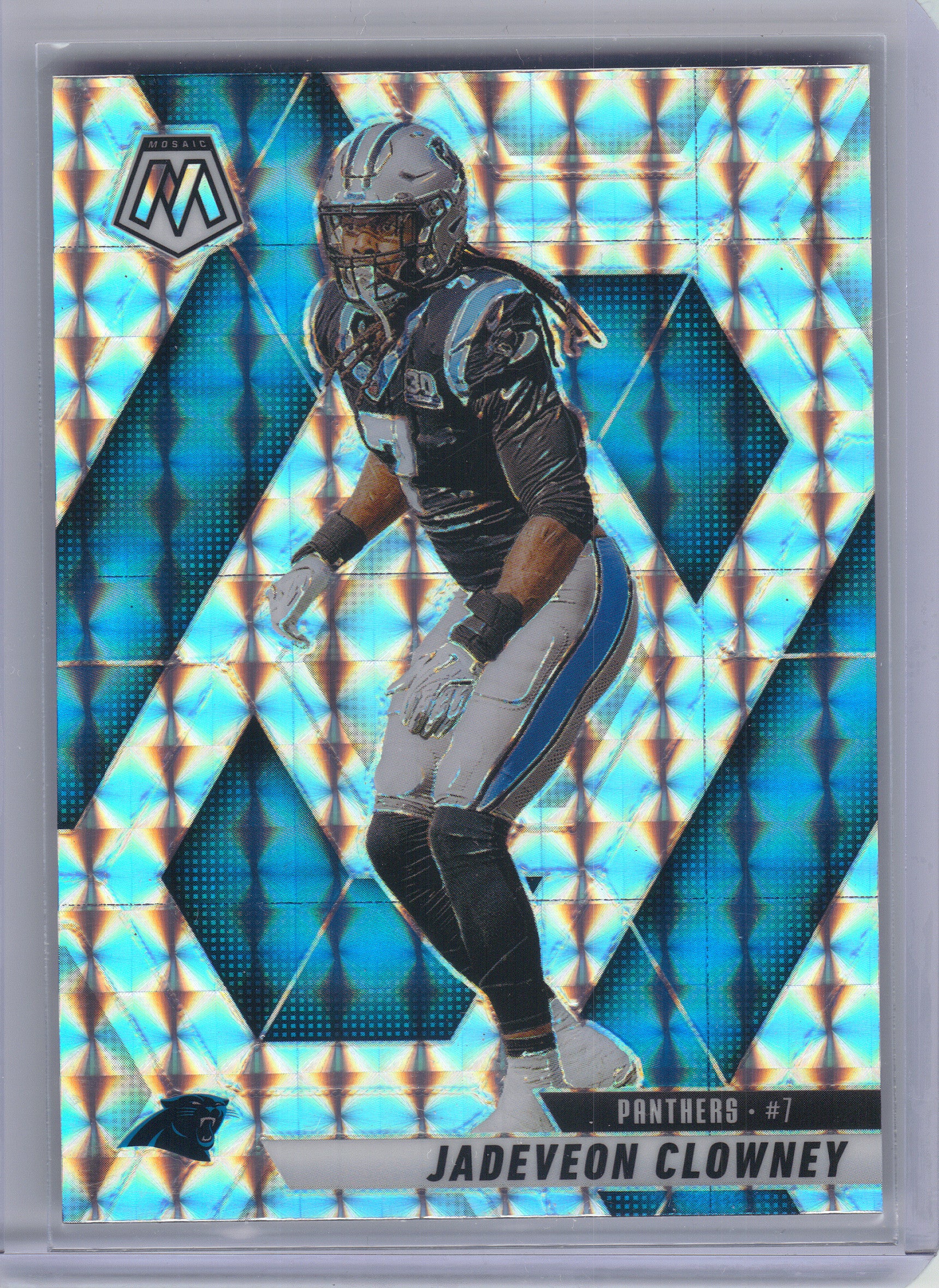 2025 Panini Mosaic #163 Jadeveon Clowney Mosaic Carolina Panthers
