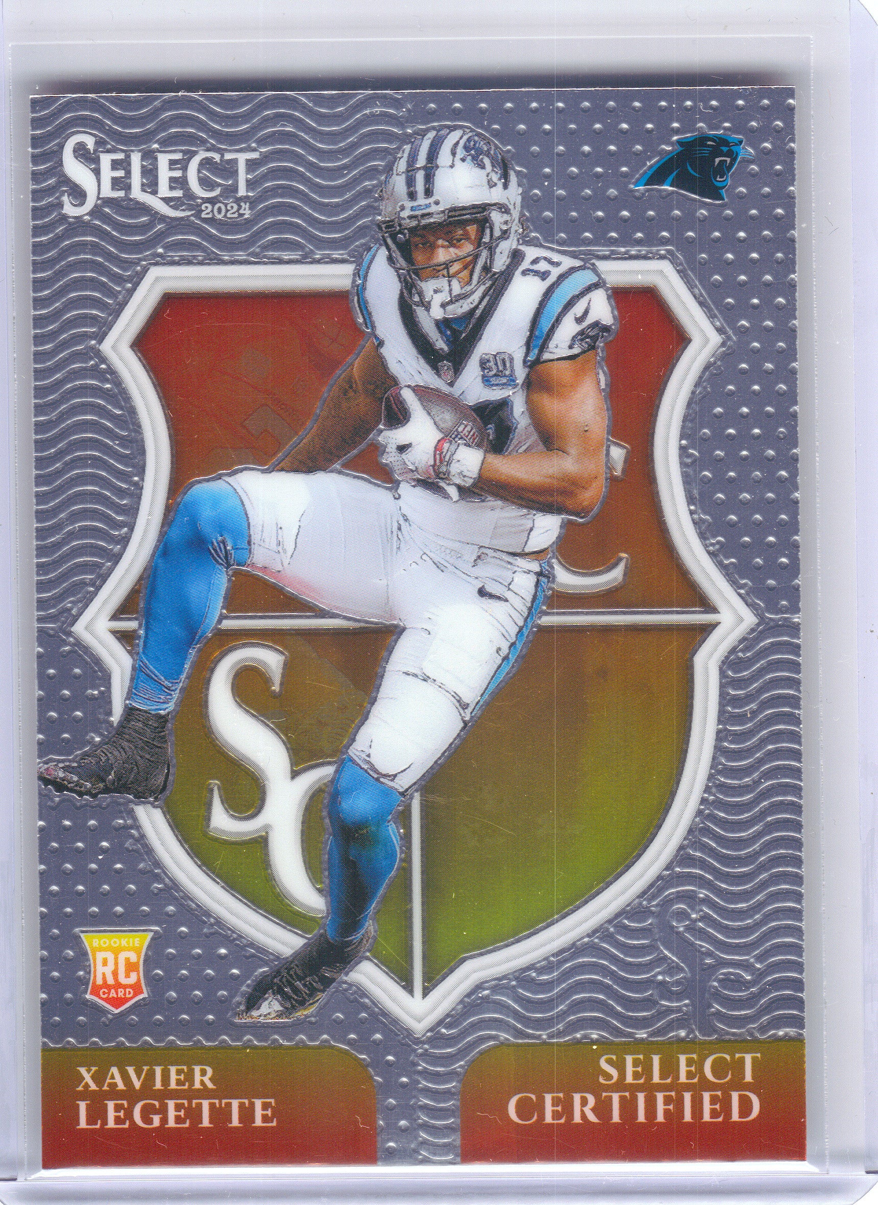 2024 Panini Select #14 Xavier Legette Select Certified Rookies Carolina Panthers