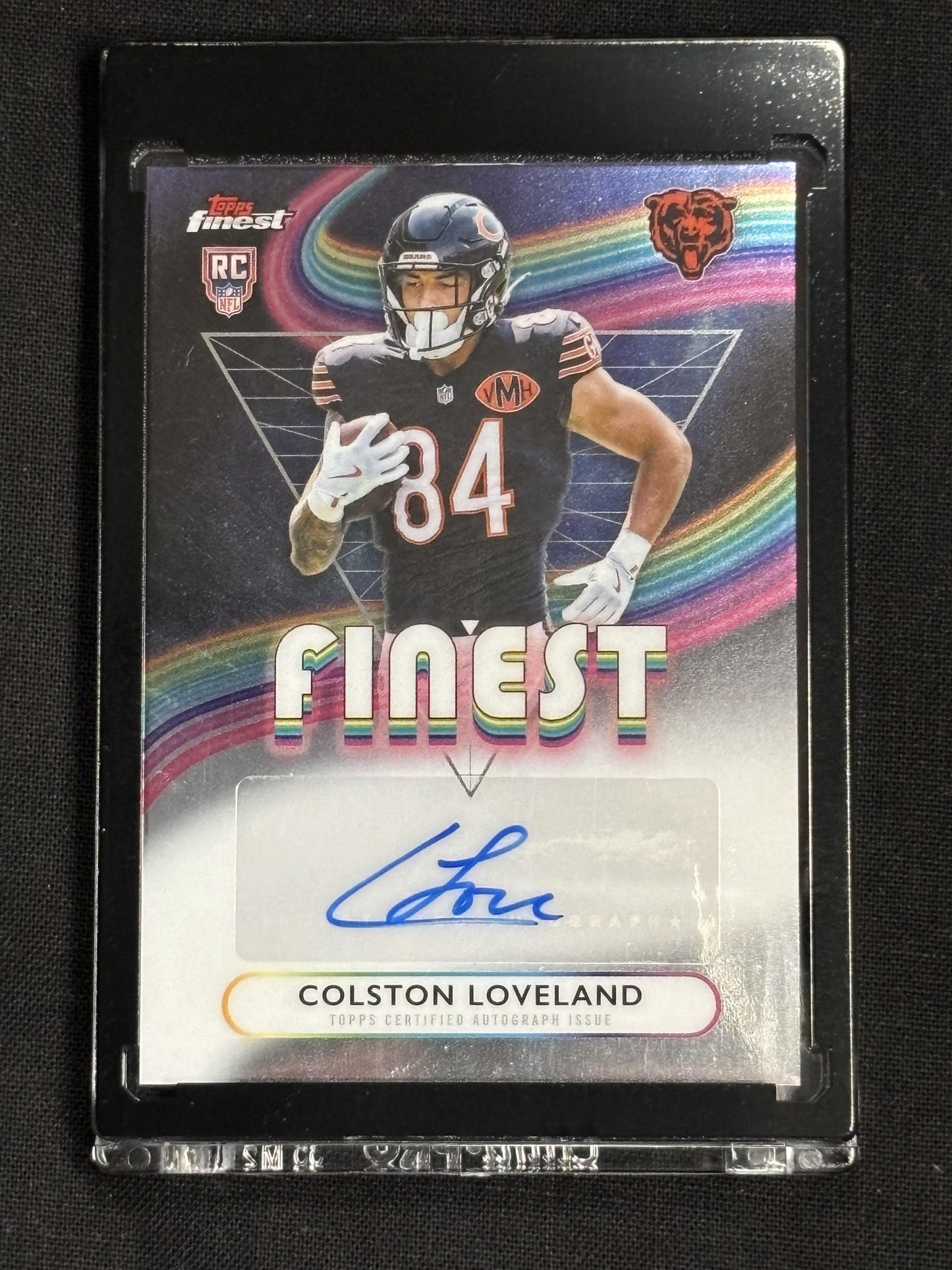 2025 Finest #RFA-CL Colston Loveland Rookie Finest Autographs Chicago Bears AU