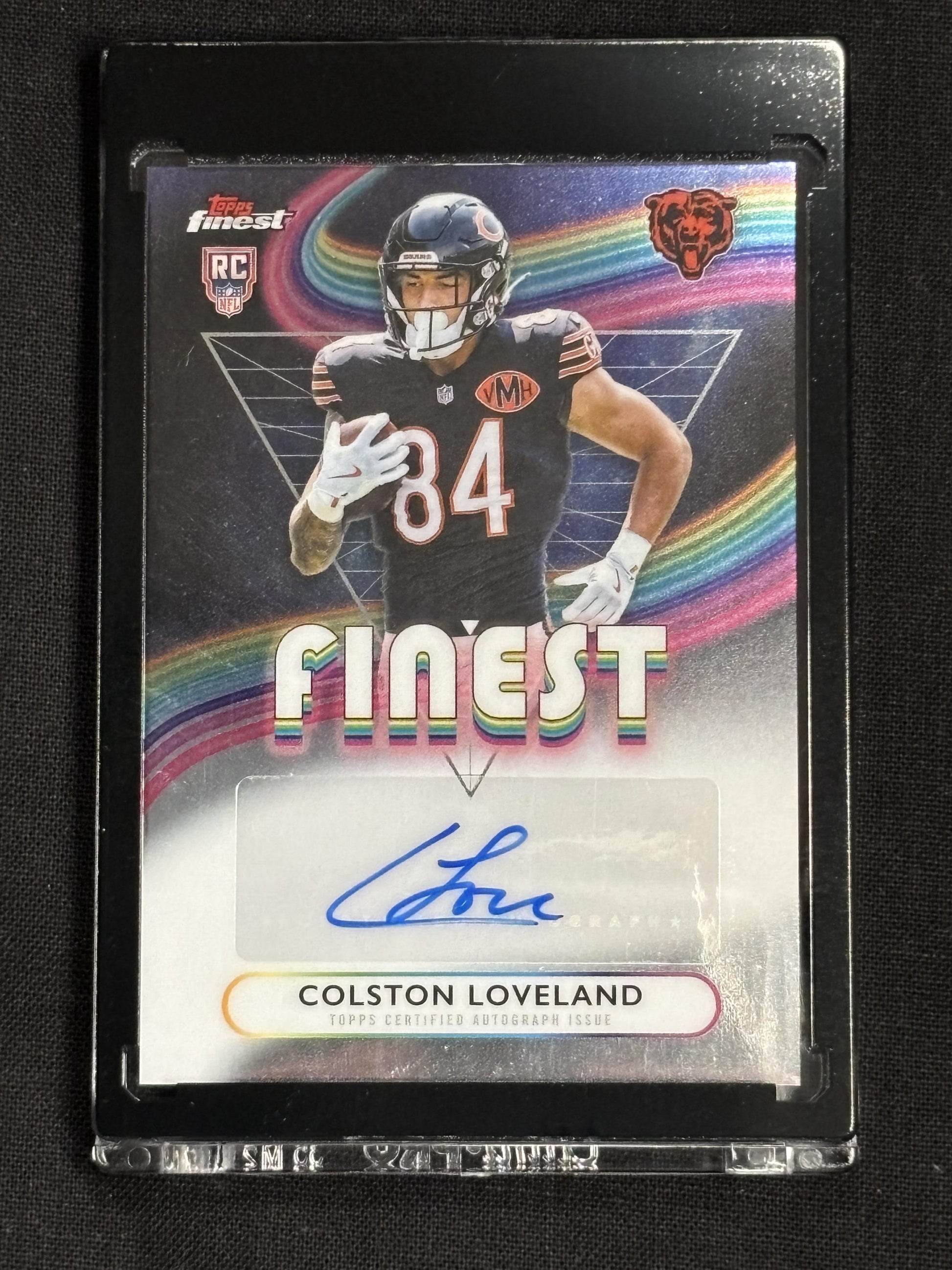 2025 Finest #RFA-CL Colston Loveland Rookie Finest Autographs Chicago Bears AU