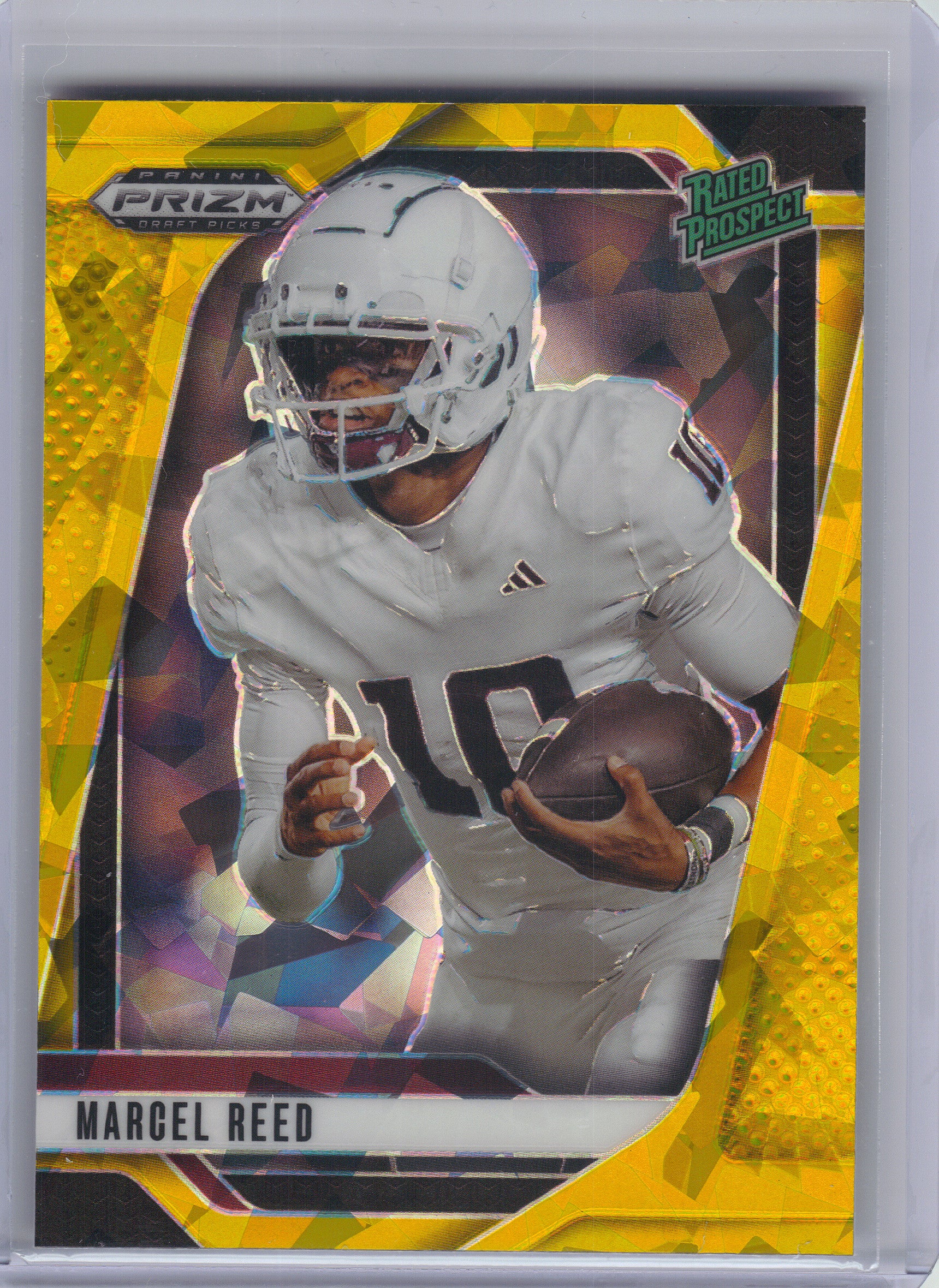 2025 Panini Prizm Draft Picks #167 Marcel Reed Prizms Gold Ice