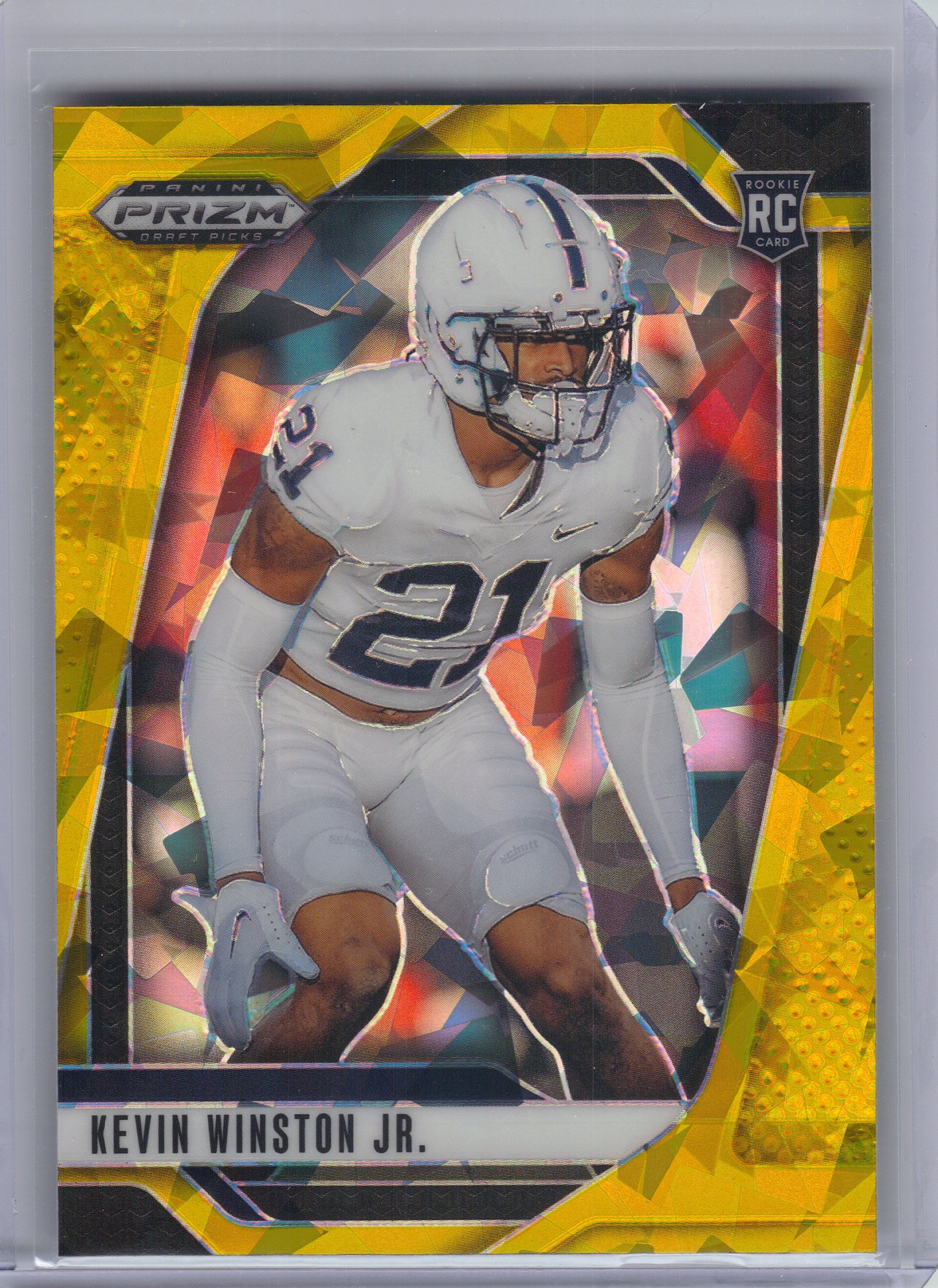 2025 Panini Prizm Draft Picks #105 Kevin Winston Jr. Prizms Gold Ice Penn State Nittany Lions