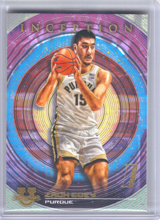 2022-23 Bowman University Inception #59 Zach Edey Purdue Boilermakers