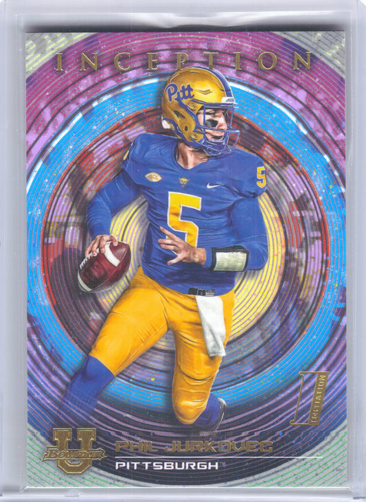 2022-23 Bowman University Inception #93 Phil Jurkovec Pittsburgh Panthers