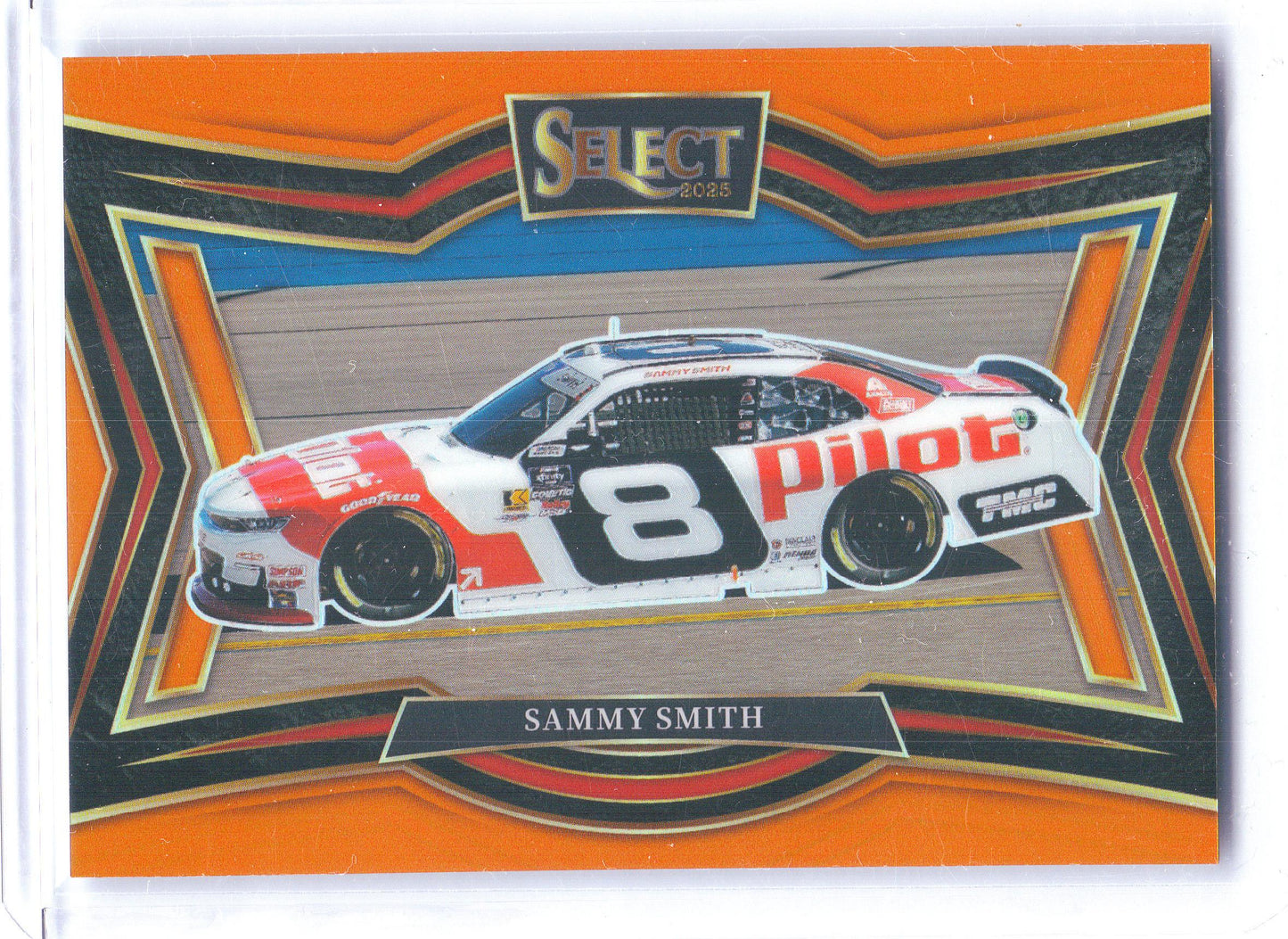 2025 Panini Select #179 Sammy Smith Orange Prizms #/49 JR Motorsports SN