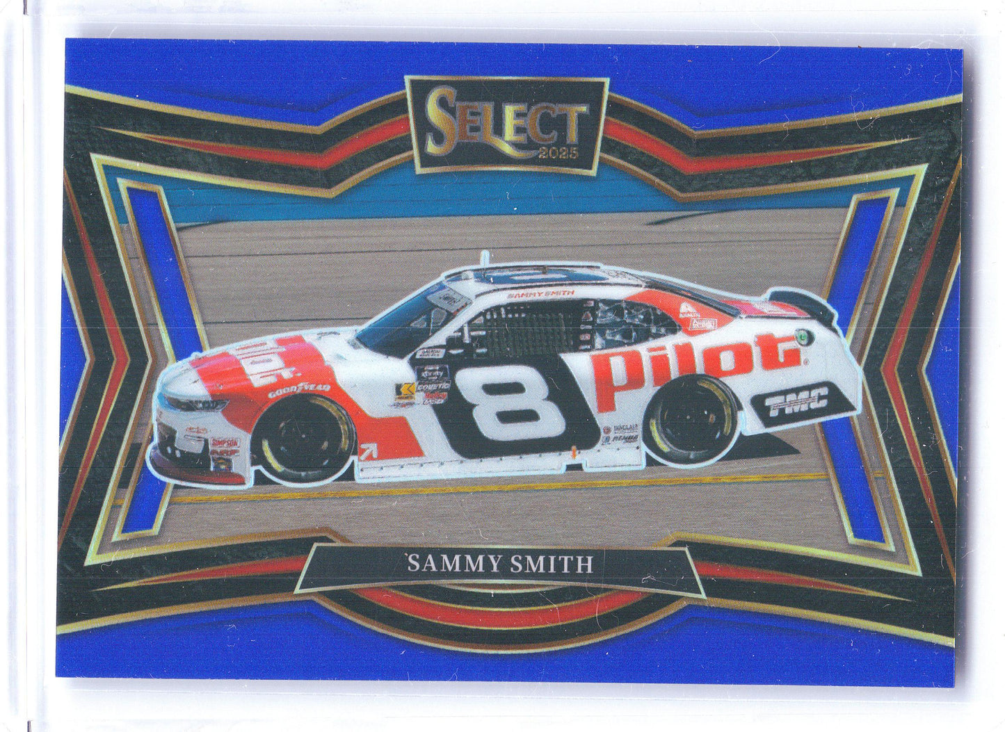 2025 Panini Select #179 Sammy Smith Blue Prizms x JR Motorsports SN