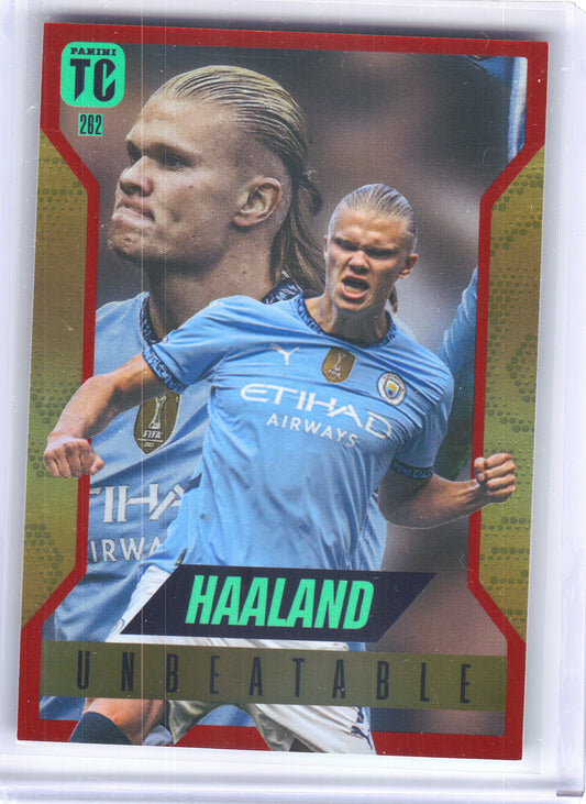 2025 Panini Top Class #262 Erling Haaland Red Hot Manchester City