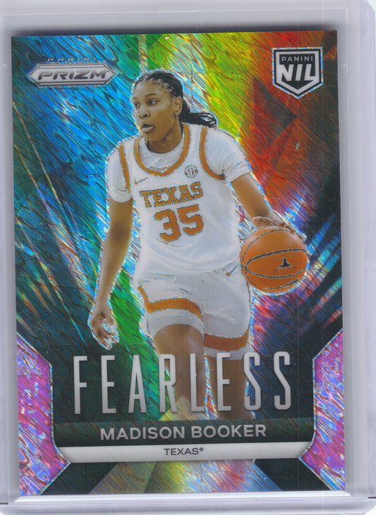 2025 Panini NIL Texas Longhorns #F-3 Madison Booker Fearless Texas Longhorns Camo Shimmer