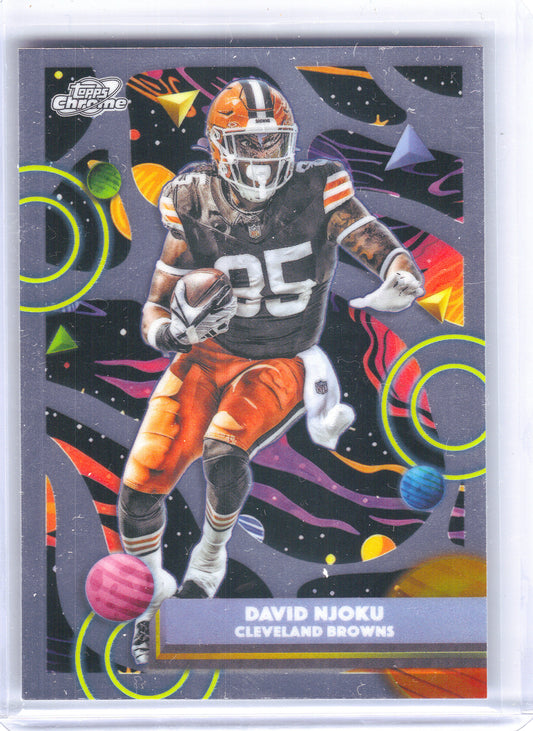 2025 Topps Chrome Cosmic #23 David Njoku Cleveland Browns