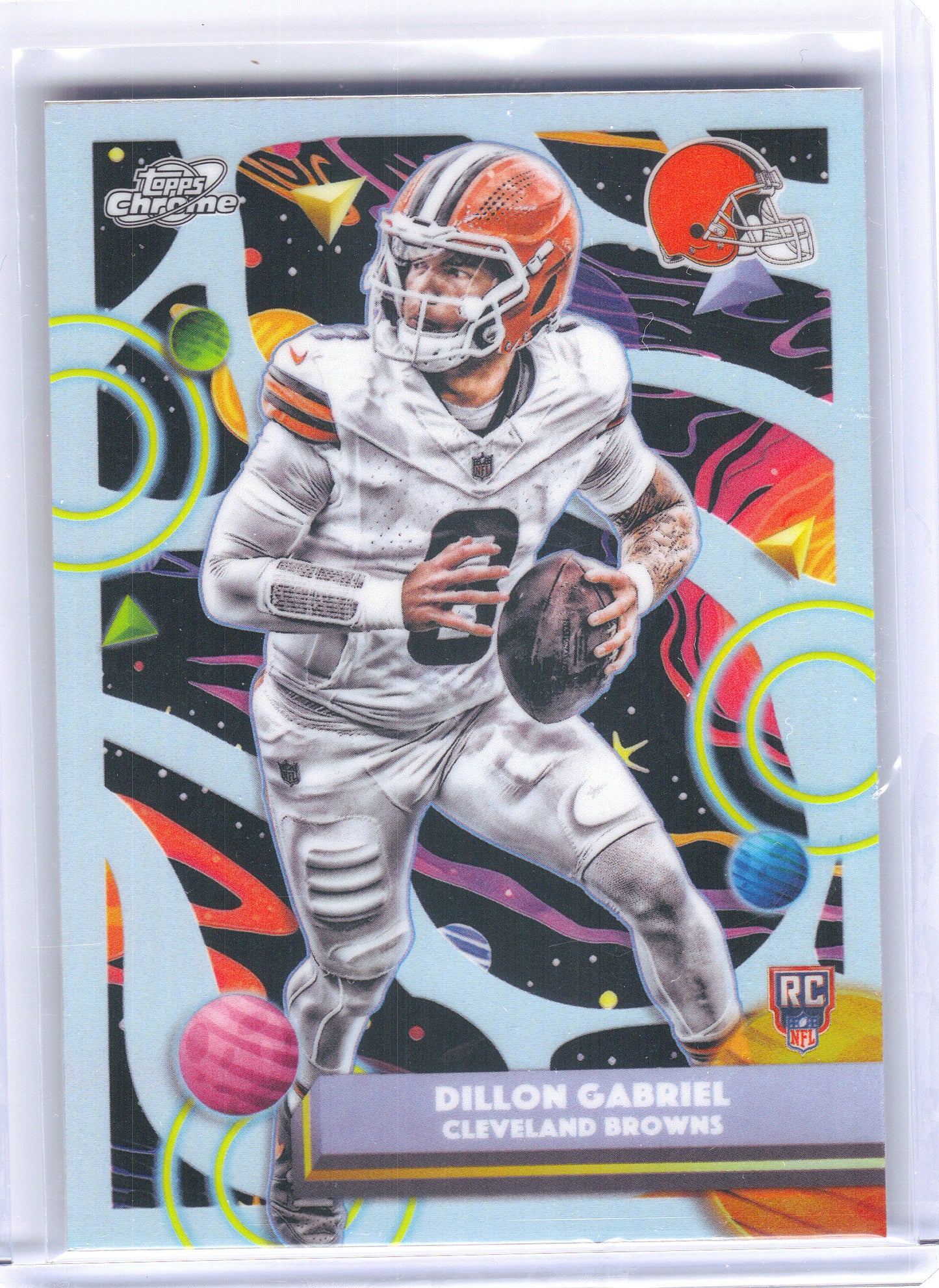 2025 Topps Chrome Cosmic #126 Dillon Gabriel Refractor Cleveland Browns RC