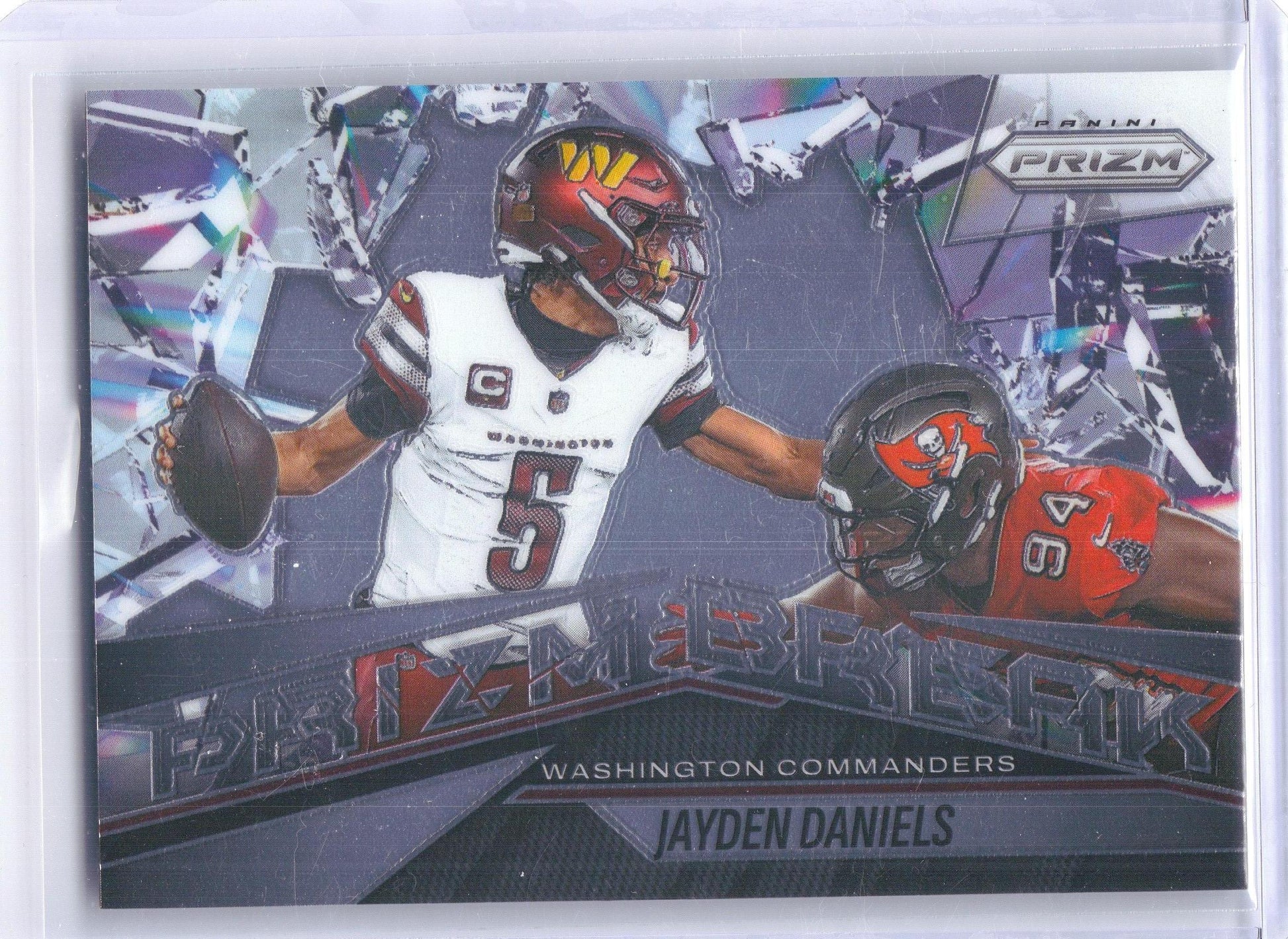 2025 Panini Prizm #2 Jayden Daniels Prizm Break Washington Commanders