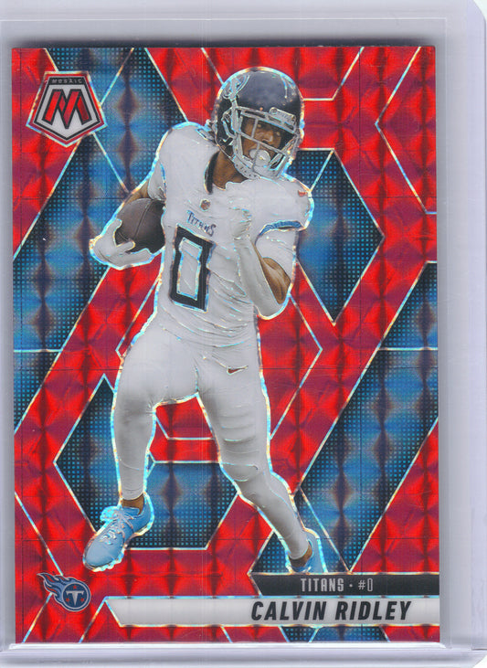 2025 Panini Mosaic #216 Calvin Ridley Mosaic Red Tennessee Titans