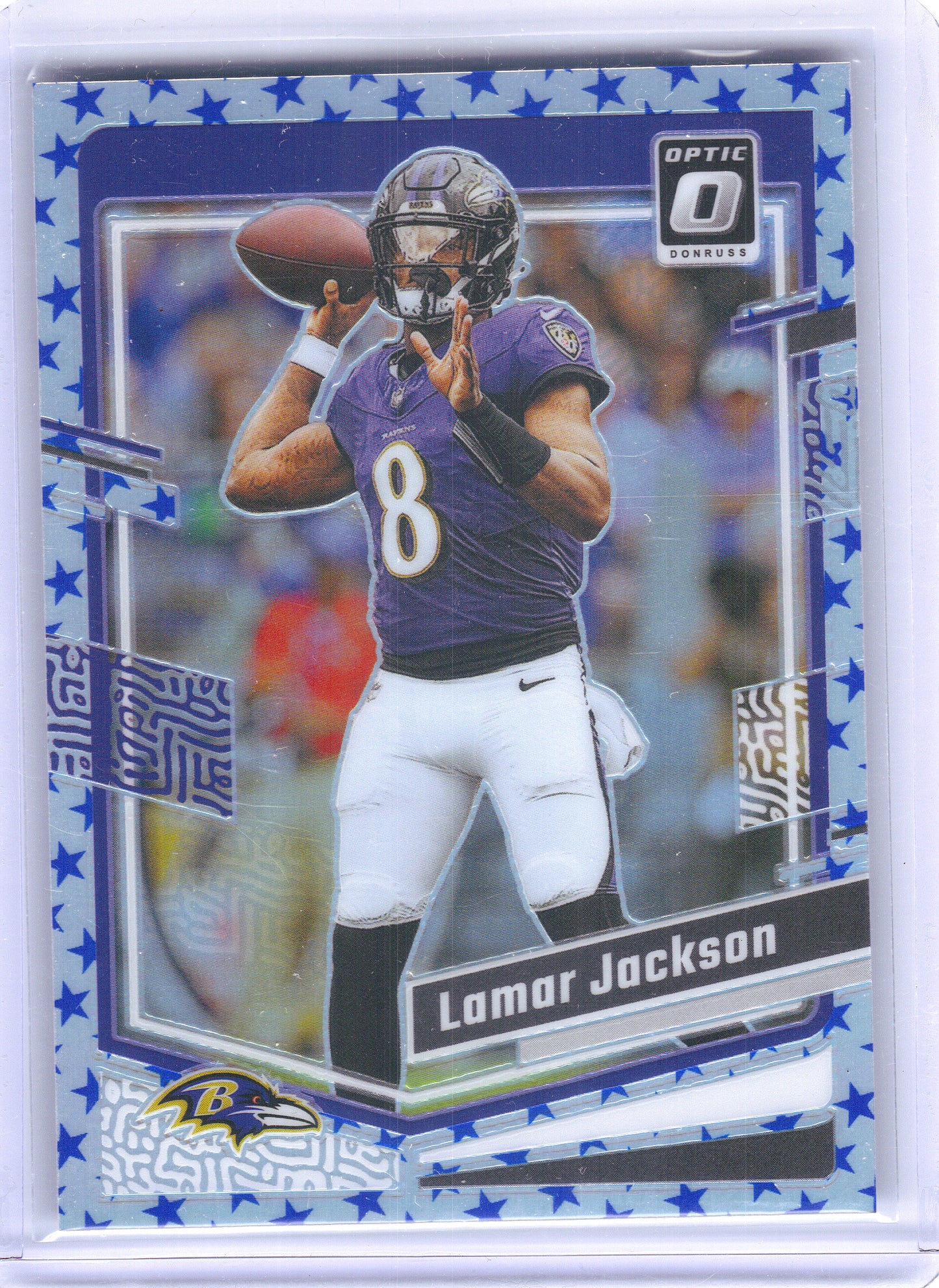 2023 Donruss Optic #14 Lamar Jackson Stars Baltimore Ravens