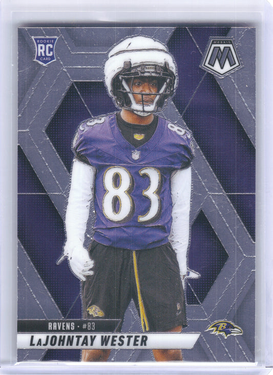 2025 Panini Mosaic #366 LaJohntay Wester Baltimore Ravens RC