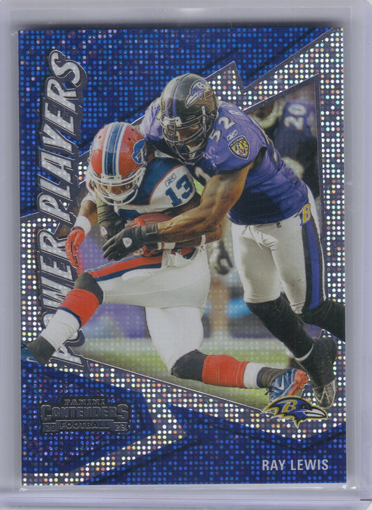 2023 Panini Contenders #21 Ray Lewis Power Players Baltimore Ravens
