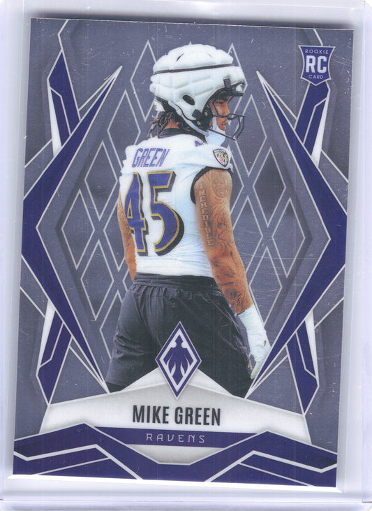 2025 Panini Phoenix #216 Mike Green x Baltimore Ravens RC