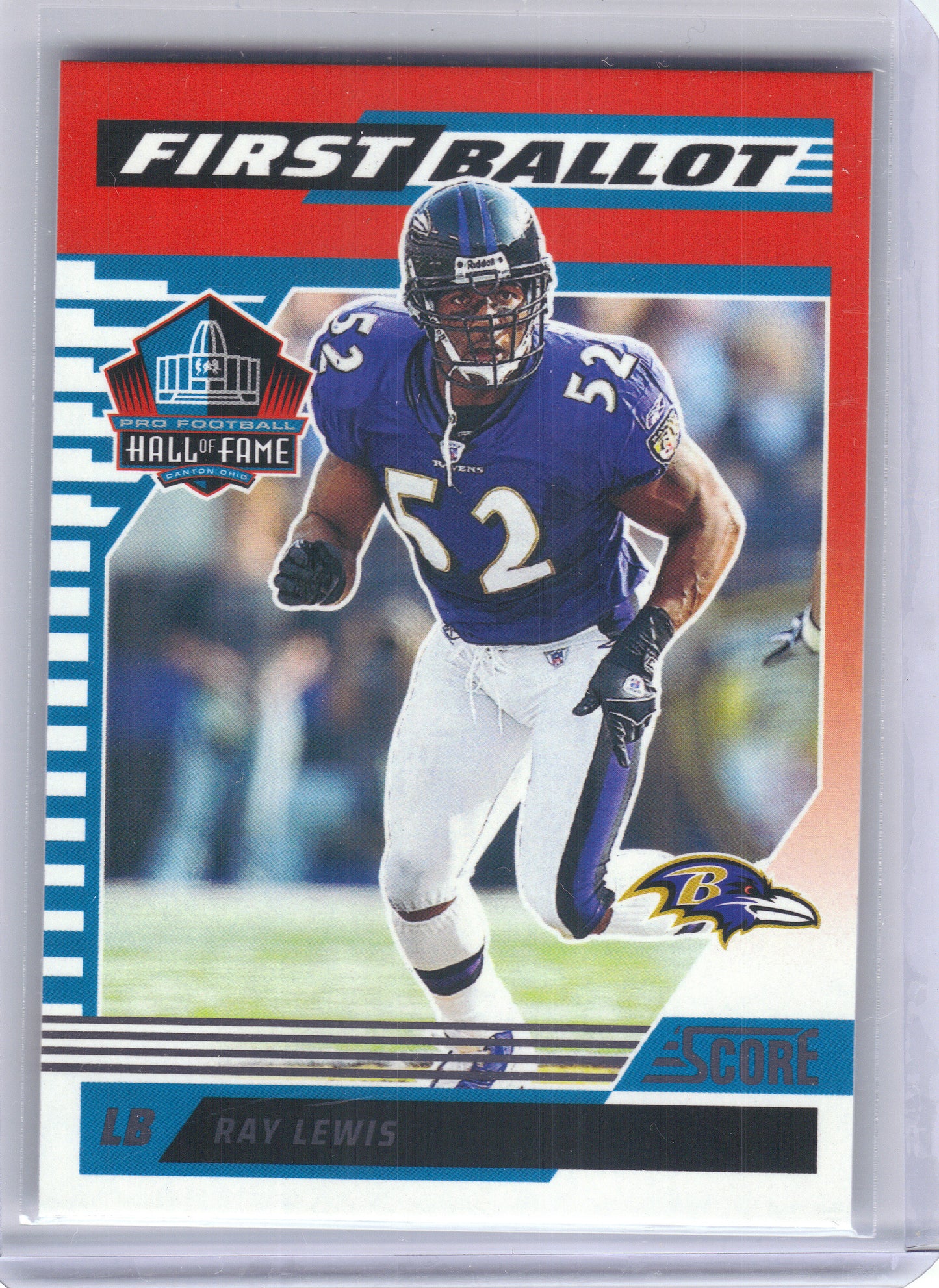 2025 Score #9 Ray Lewis First Ballot Baltimore Ravens