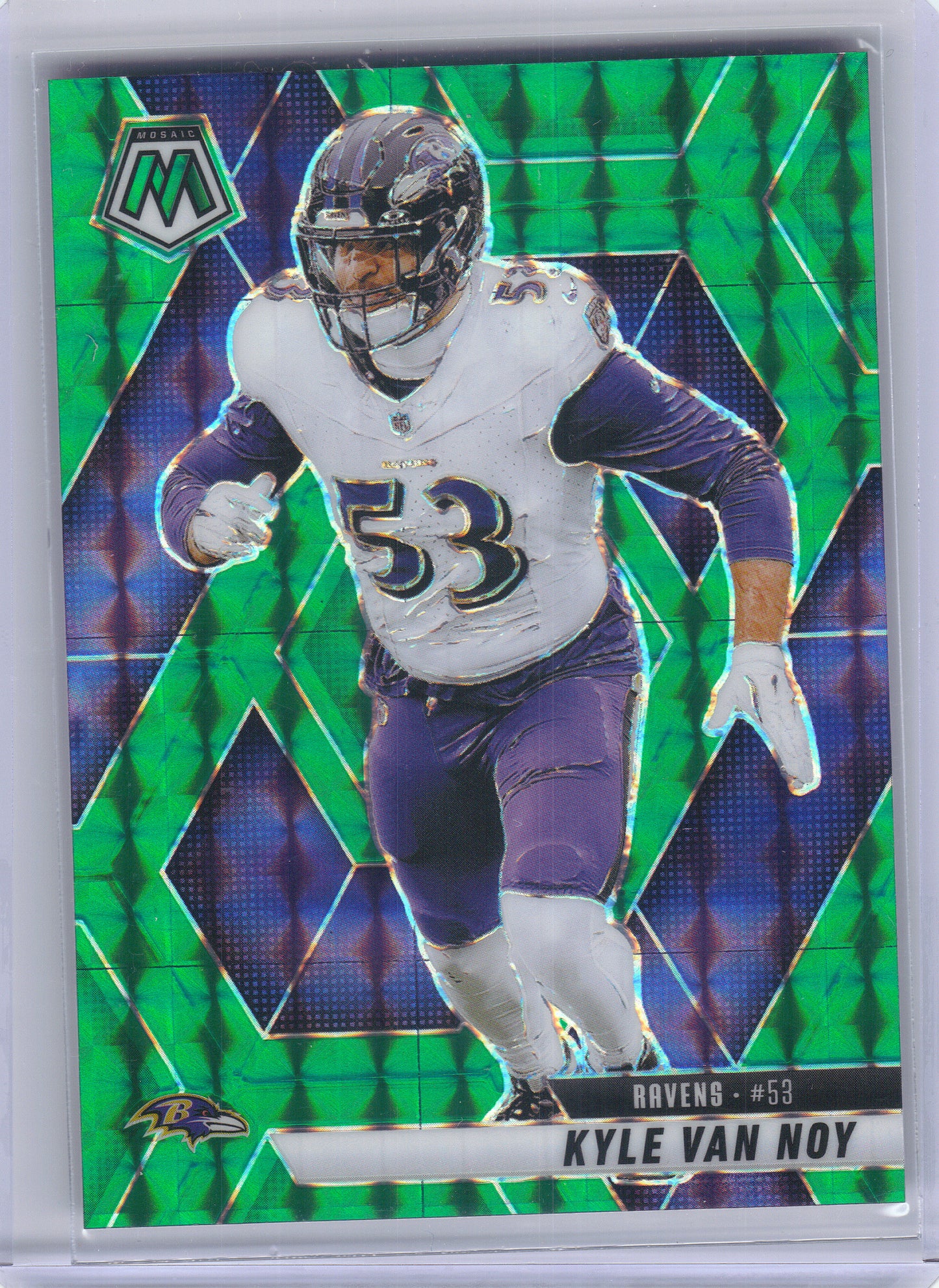 2025 Panini Mosaic #13 Kyle Van Noy Mosaic Green Baltimore Ravens