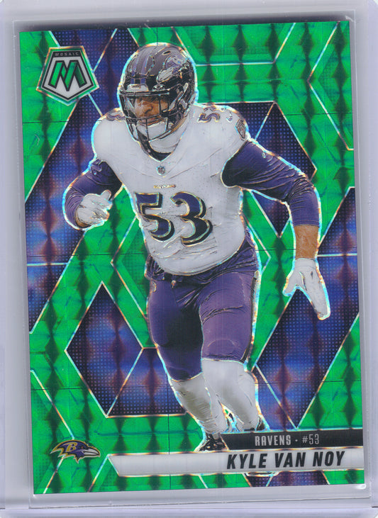 2025 Panini Mosaic #13 Kyle Van Noy Mosaic Green Baltimore Ravens