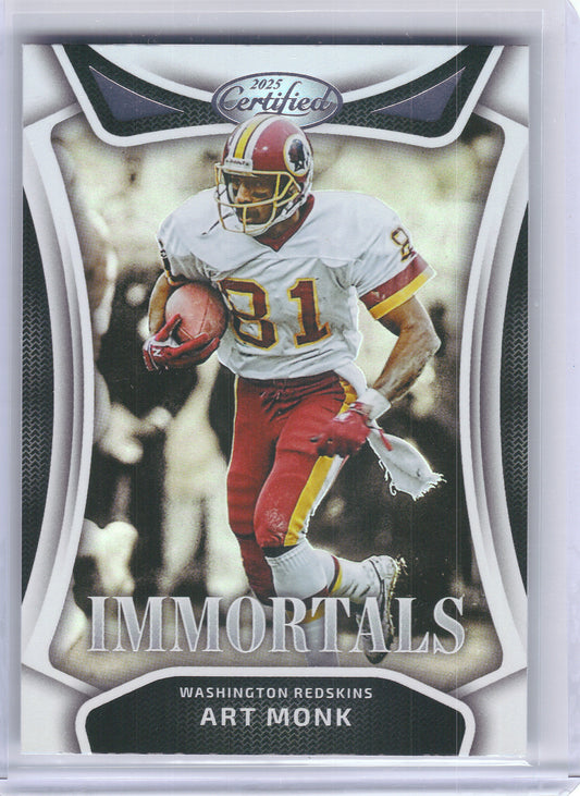 2025 Panini Certified #IM-AMK Art Monk Immortals Washington Redskins